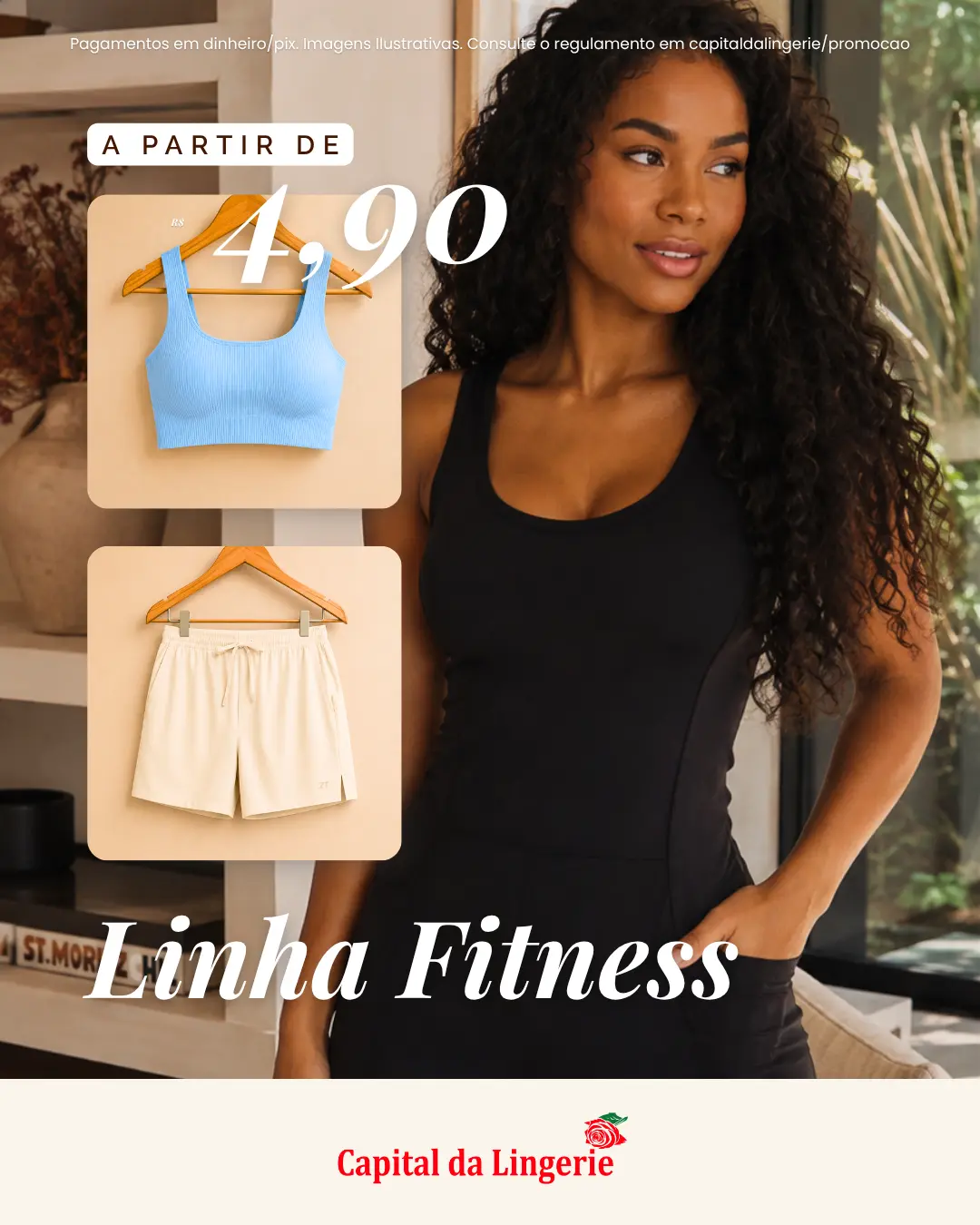 Oferta da linha fitness a partir de R$ 4,90