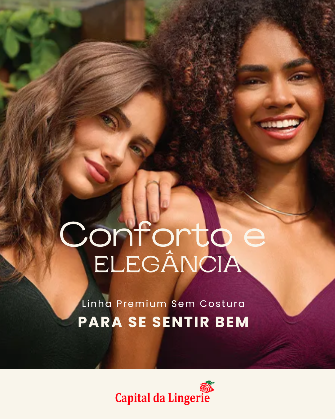 Linha premium sem costura — conforto e elegância