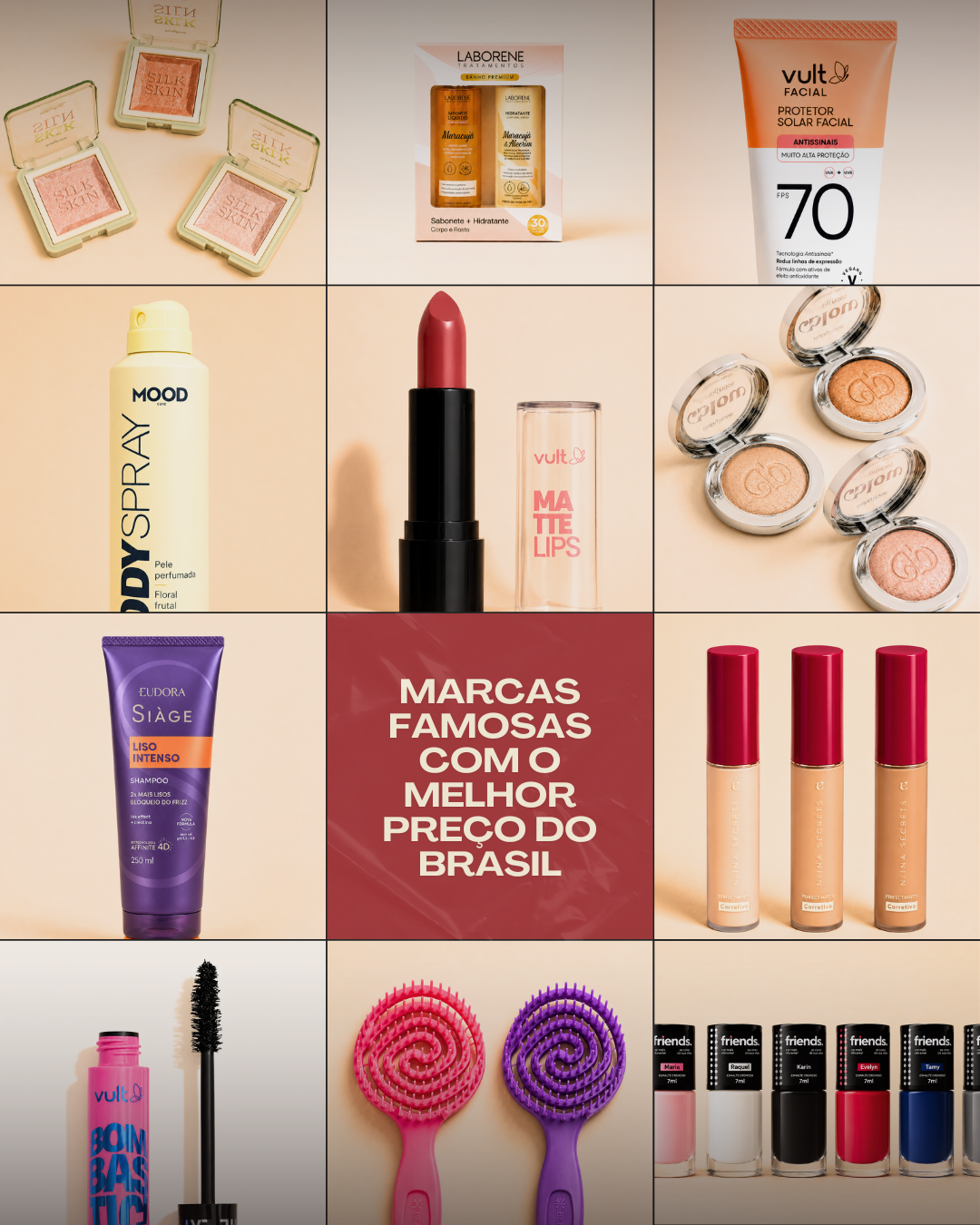 Marcas famosas de cosméticos com o melhor preço do Brasil